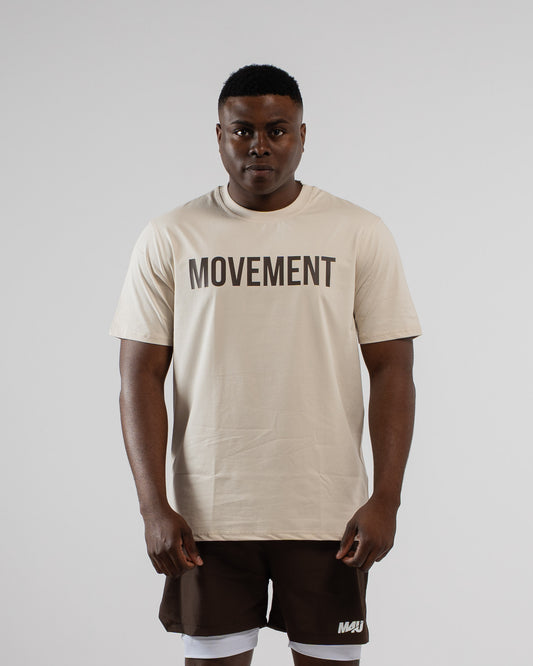 CAMISETA OVERSIZE PERFORMANCE FLEX CREAM CHOCOLATE