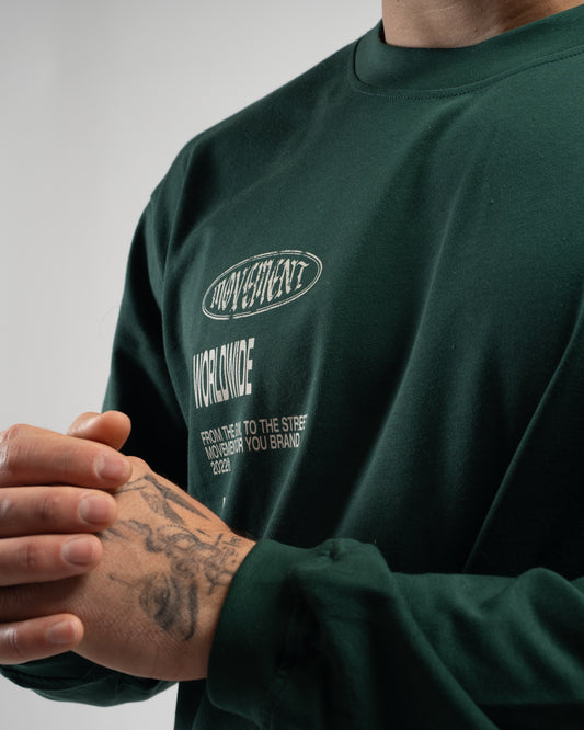 LONGSLEEVE OVERSIZE LOWLIGHT GREEN