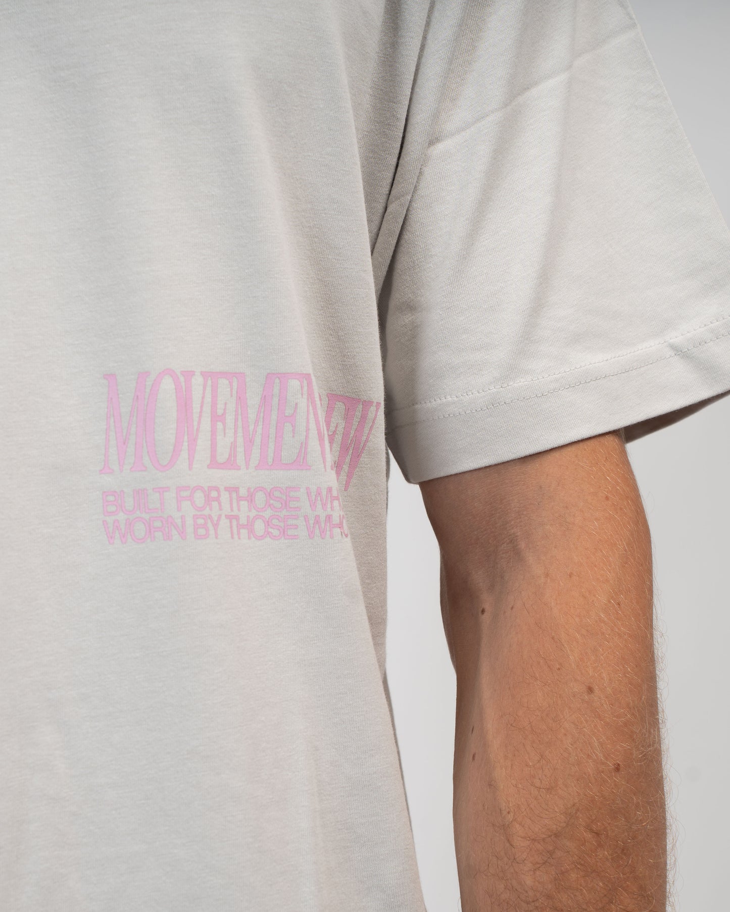 OVERSIZE TRAINING MOVEMENT CREW GREY PINK