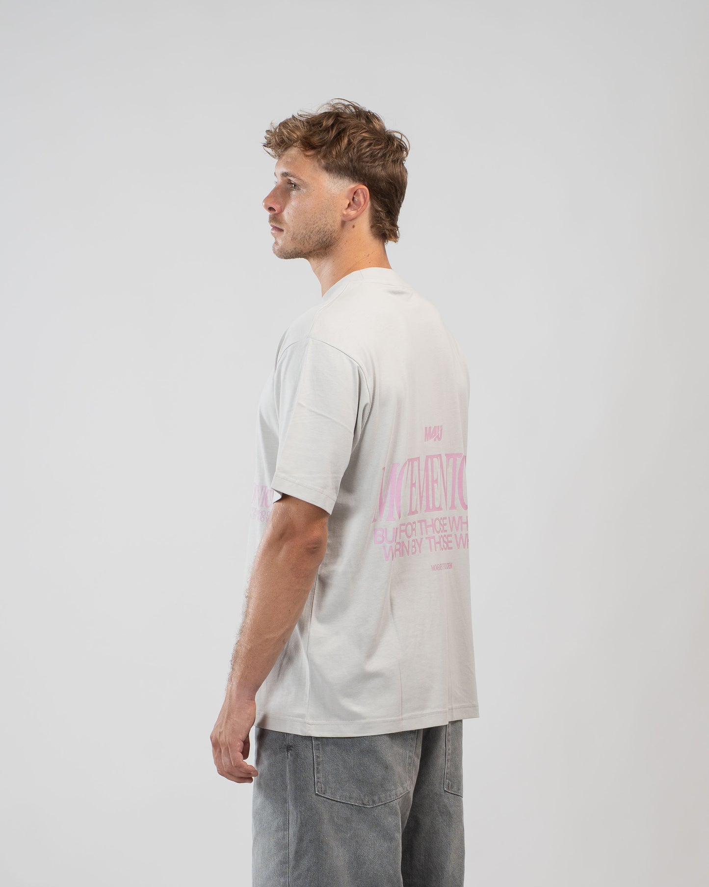 OVERSIZE TRAINING MOVEMENT CREW GREY PINK