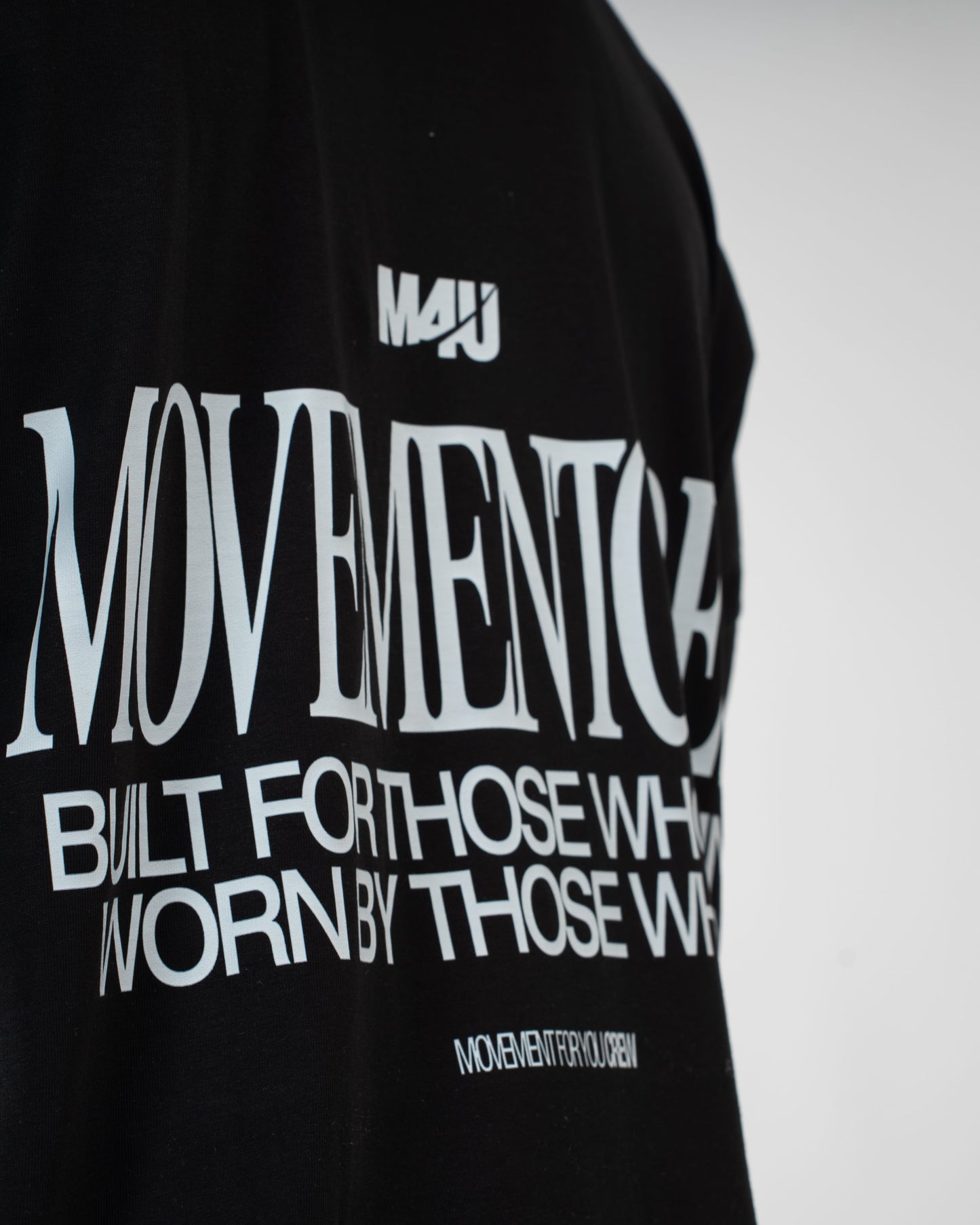 OVERSIZE TRAINING MOVEMENT CREW BLACK