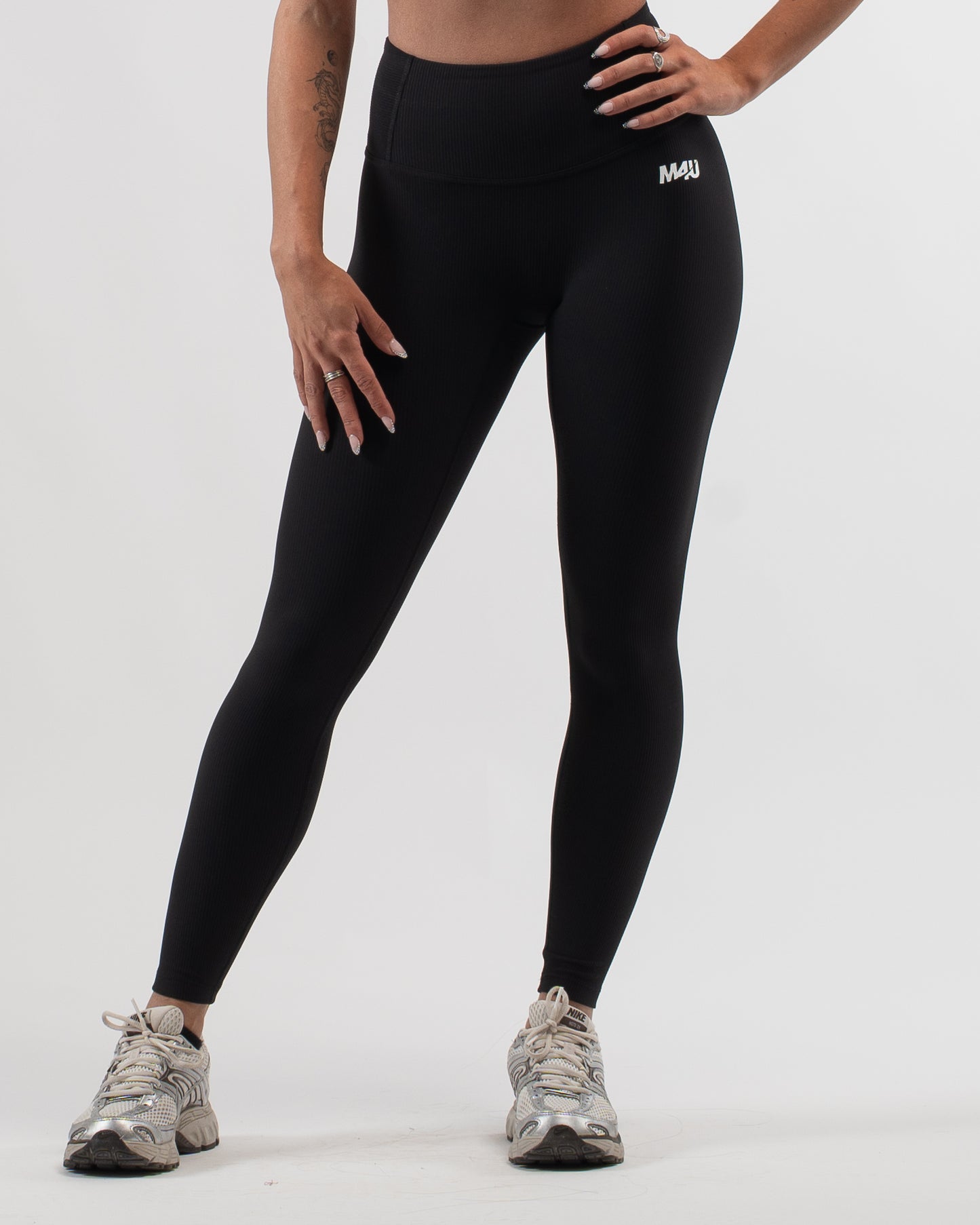 LEGGINGS RIBBET BLACK