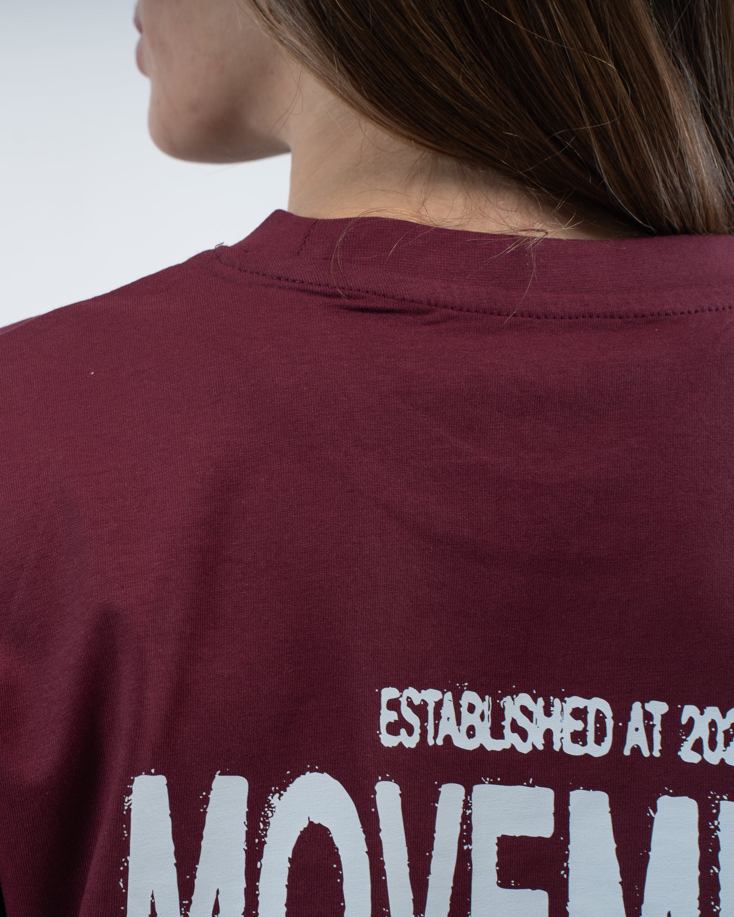 CROP TOP OVERSIZE BURGUNDY