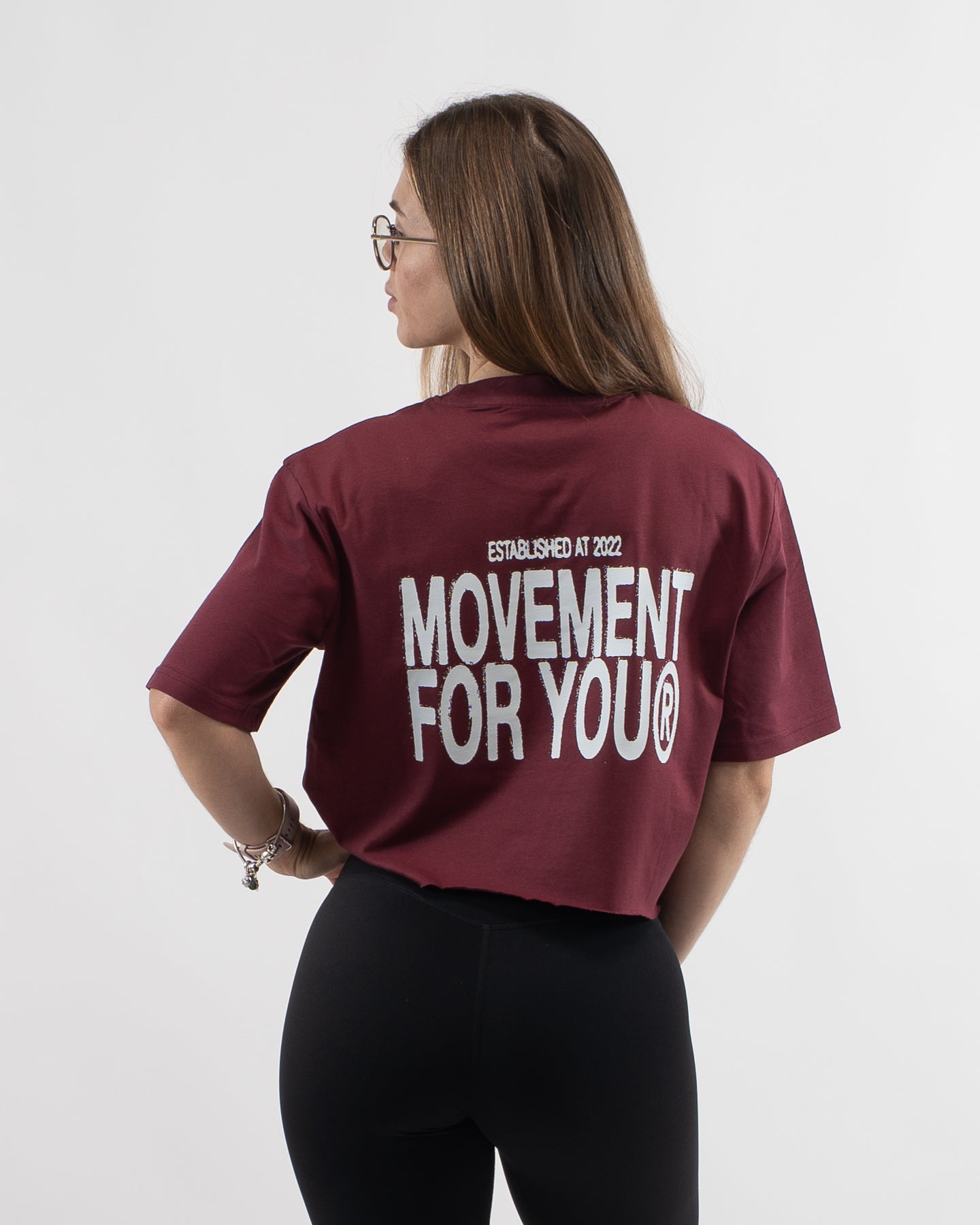 CROP TOP OVERSIZE BURGUNDY