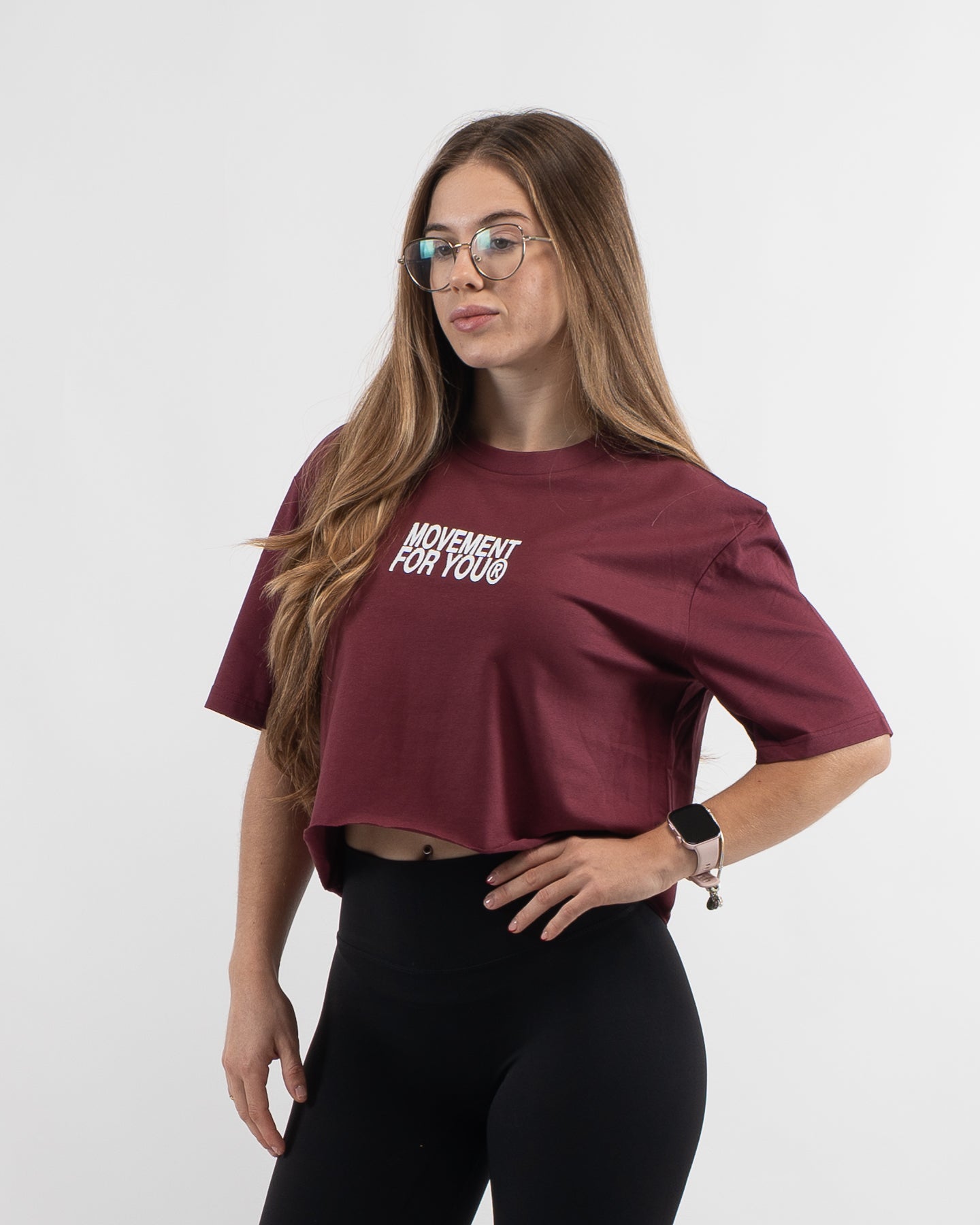 CROP TOP OVERSIZE BURGUNDY