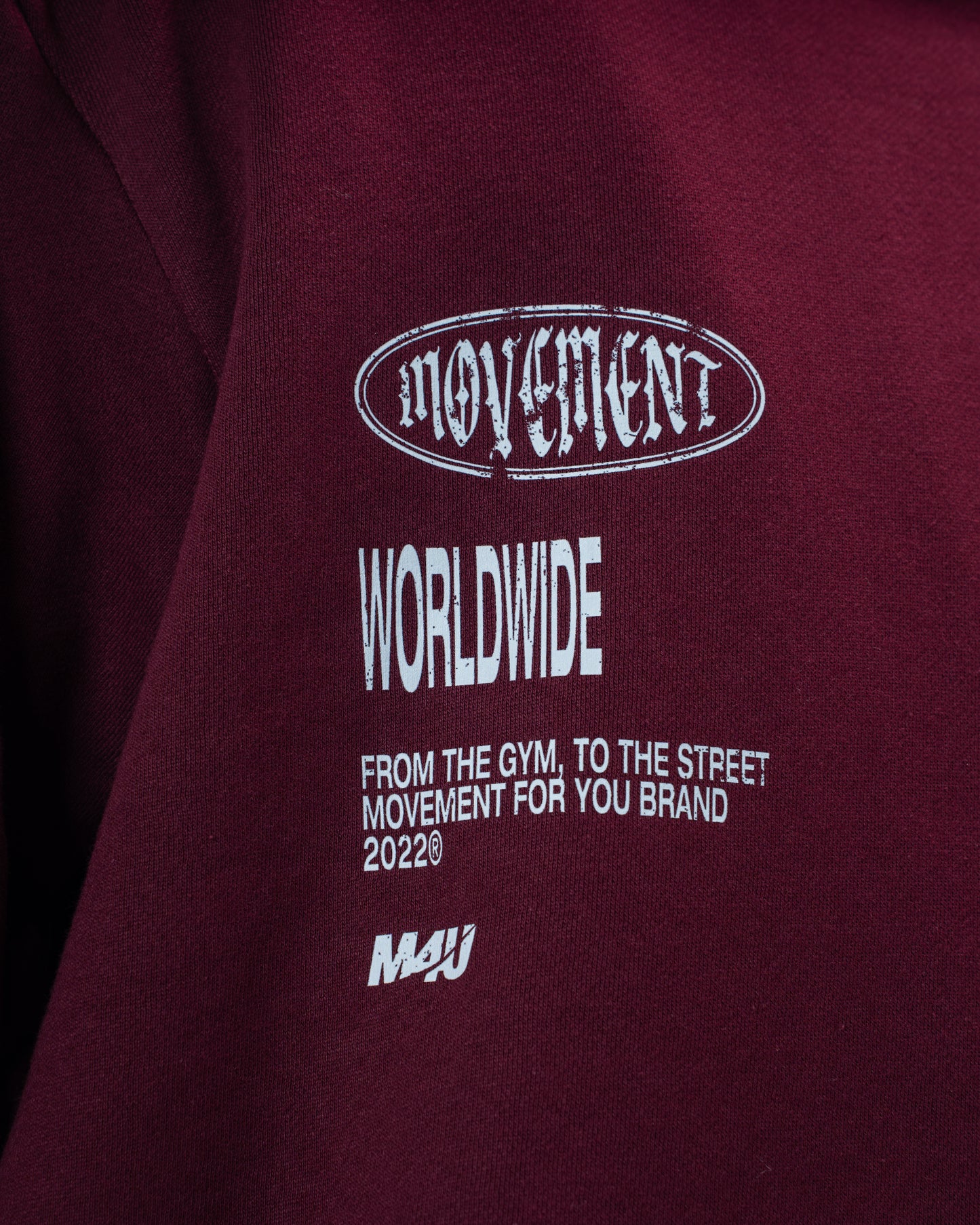 HOODIE OVERSIZE LOWLIGHT BURGUNDY