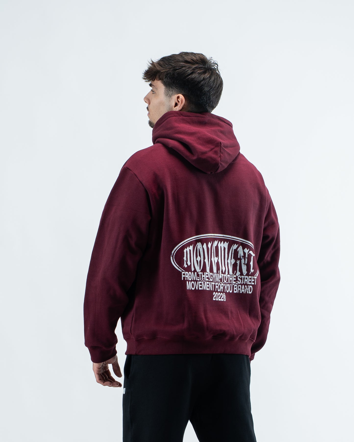 HOODIE OVERSIZE LOWLIGHT BURGUNDY