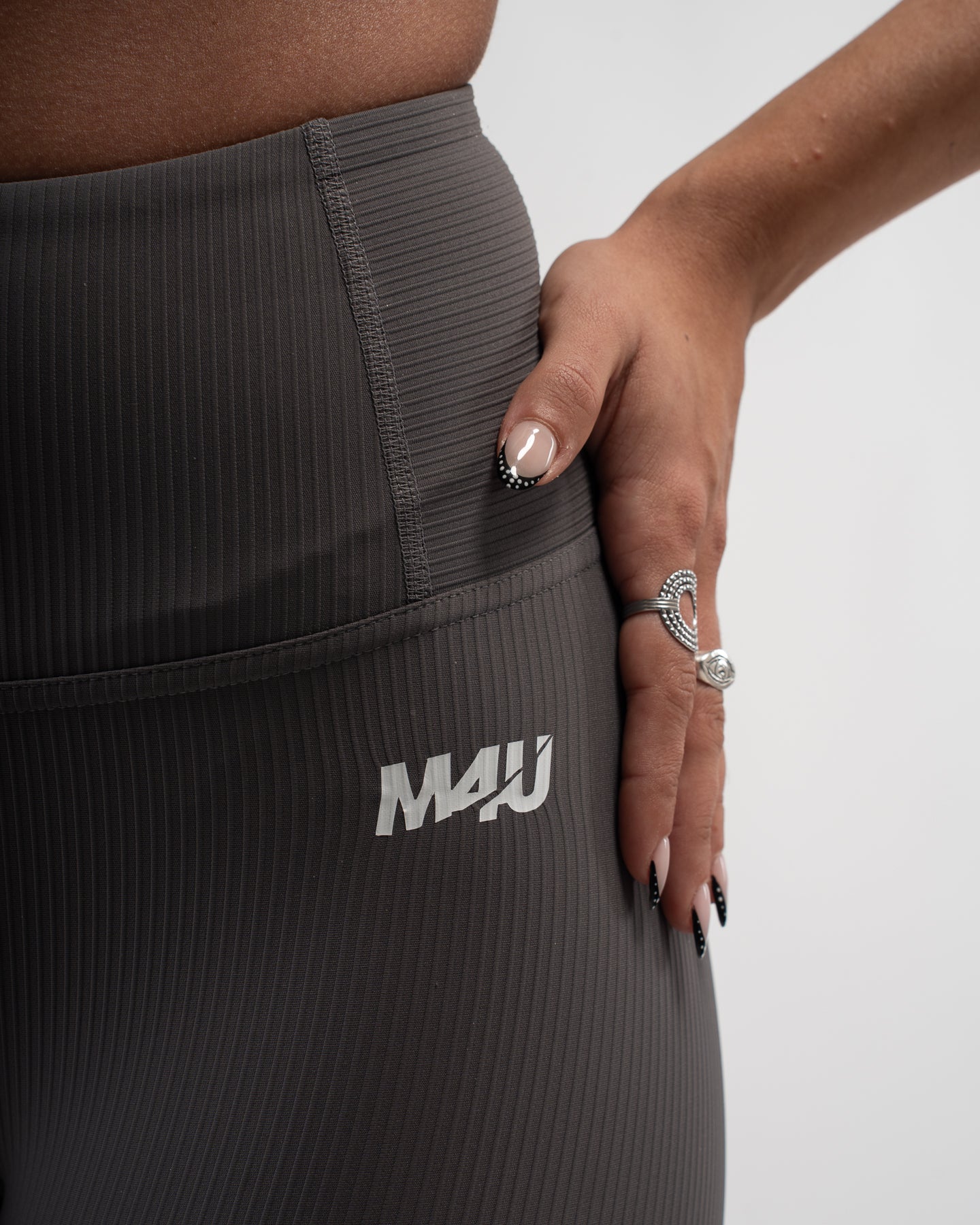 LEGGINGS RIBBET GREY