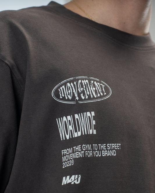 OVERSIZE LOWLIGHT WASHED EFECT BLACK COFFE