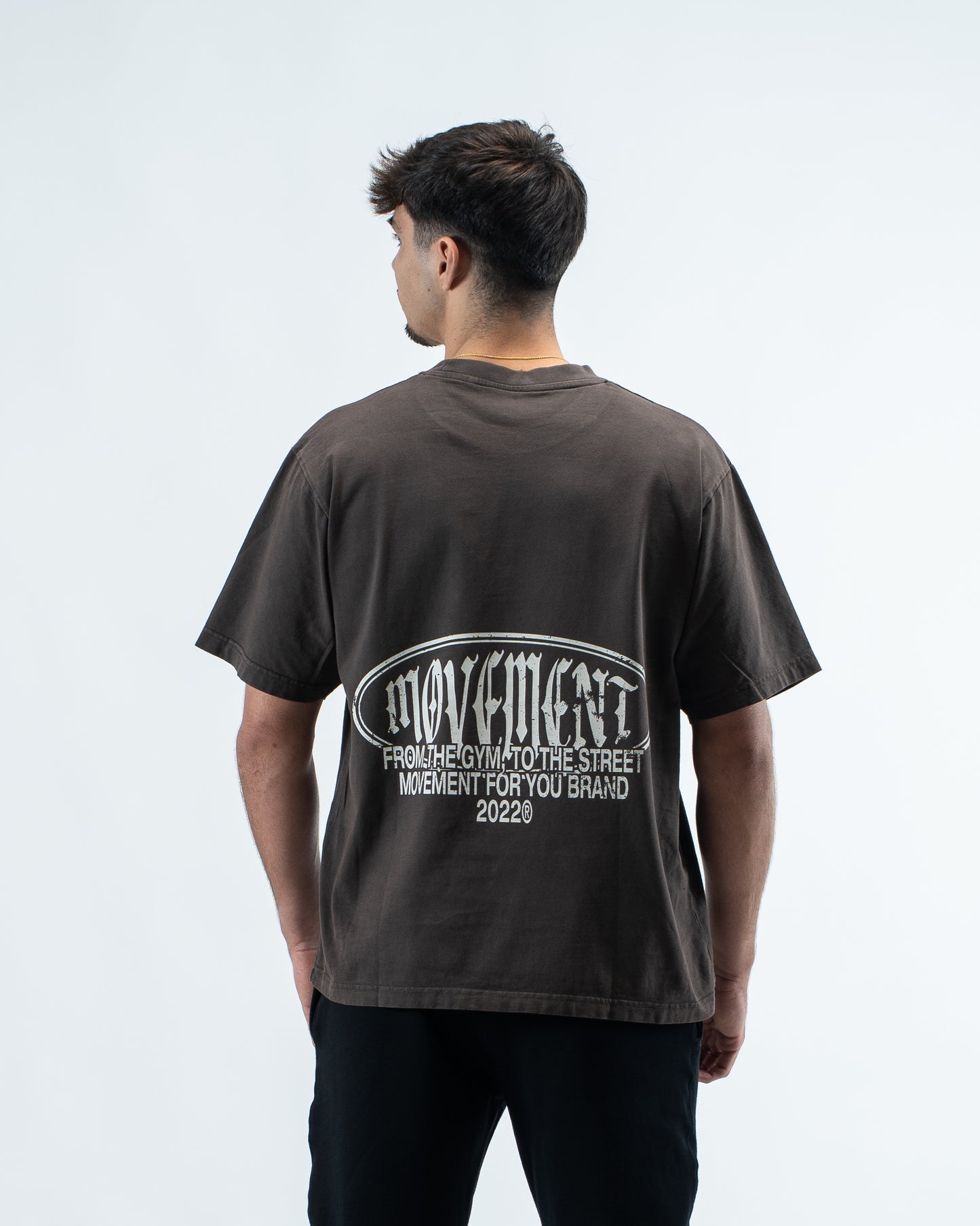 OVERSIZE LOWLIGHT WASHED EFECT BLACK COFFE
