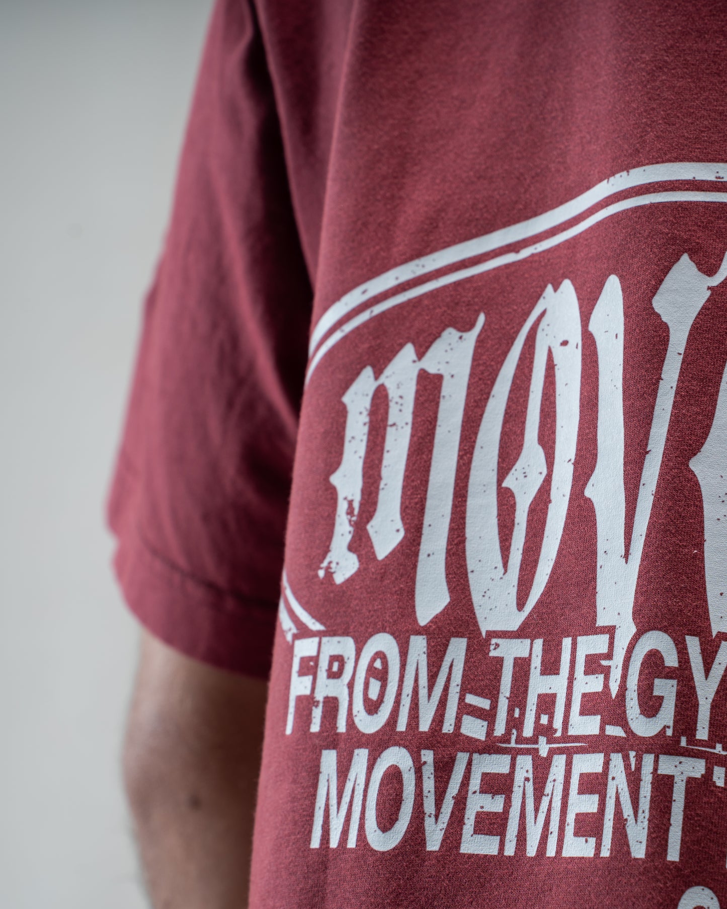 OVERSIZE LOWLIGHT WASHED EFECT BURGUNDY