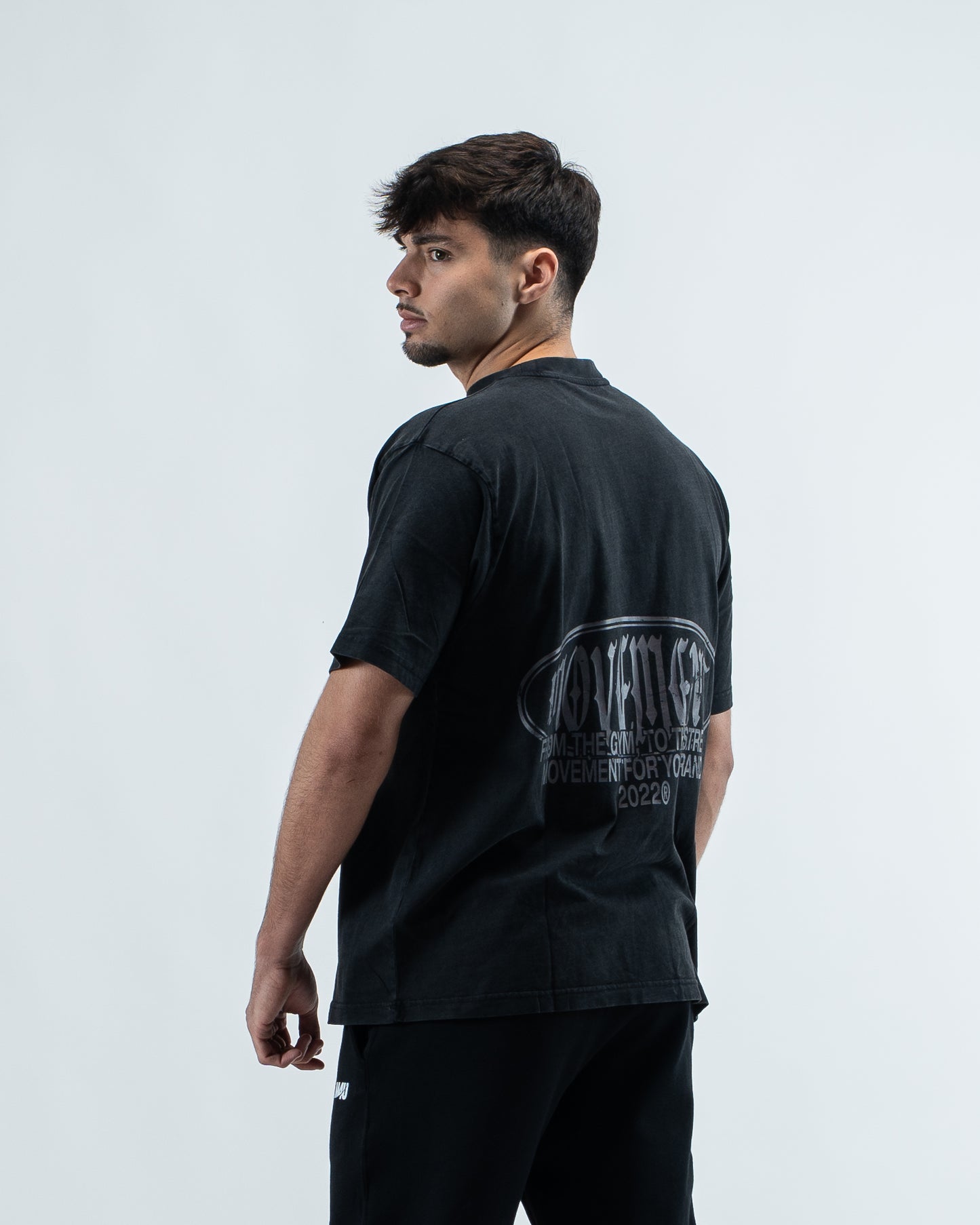 OVERSIZE LOWLIGHT WASHED EFECT BLACK