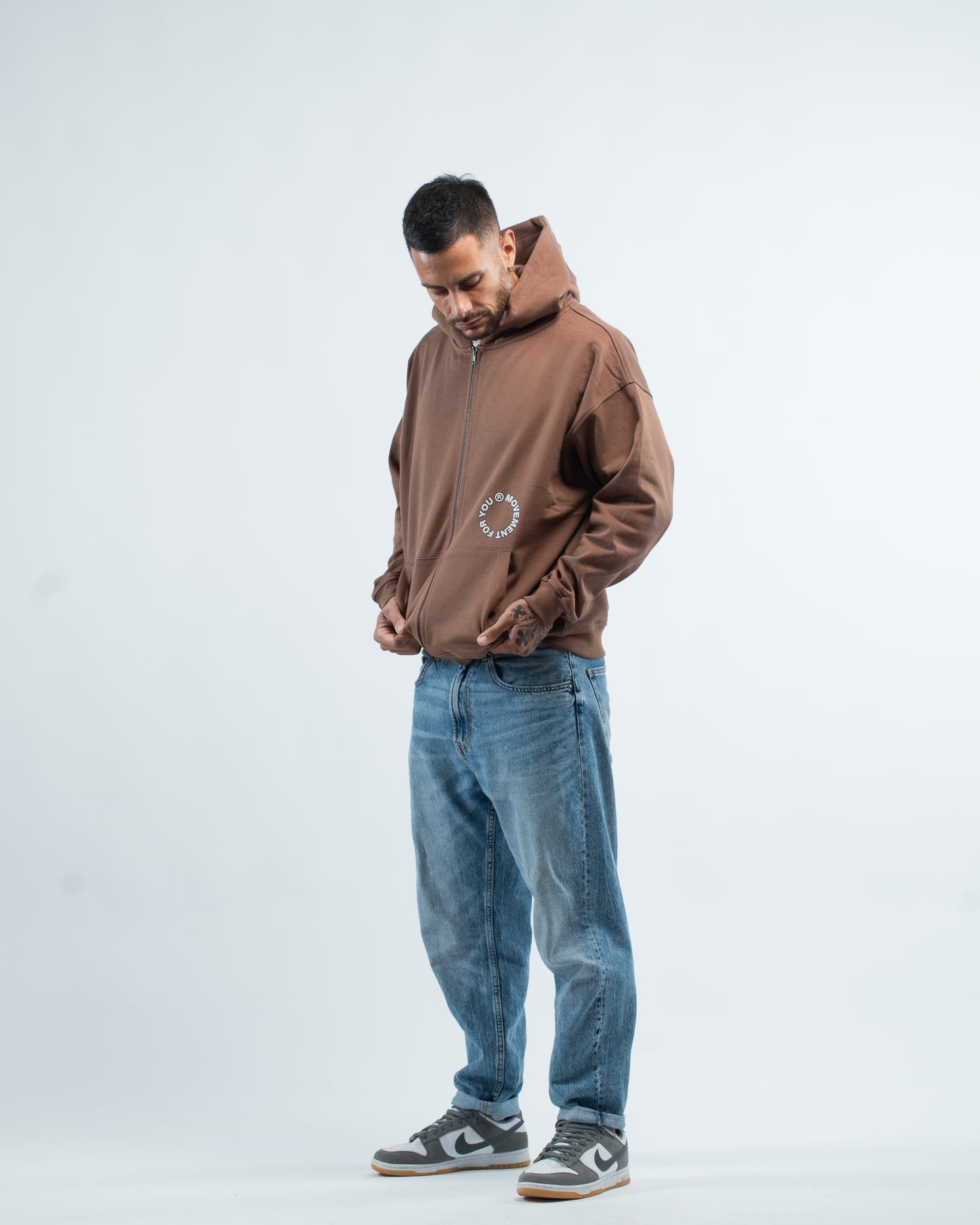 ZIPPER OVERSIZE 360 BROWN