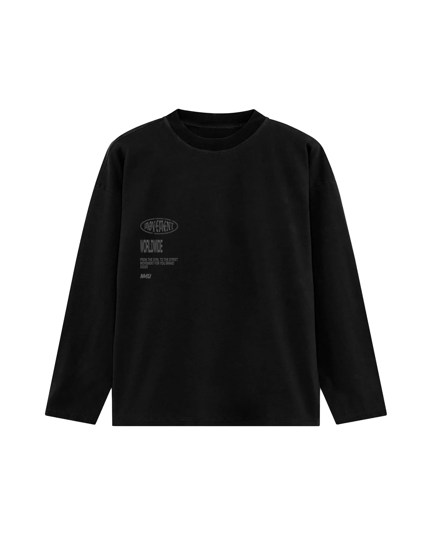 LONGSLEEVE OVERSIZE LOWLIGHT BLACK