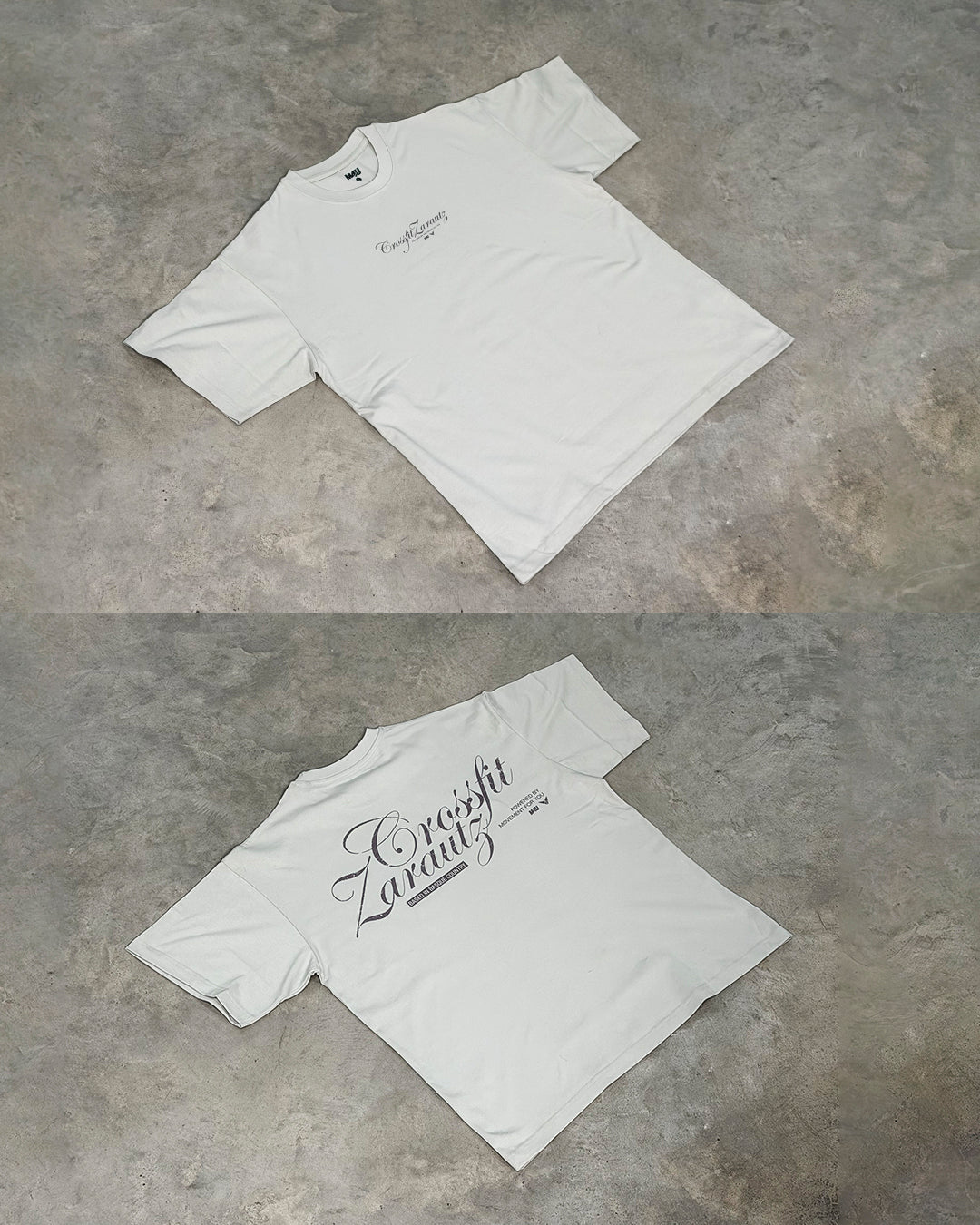 OVERSIZE+ CROSSFIT ZARAUTZ GRIS HEAVY TEE